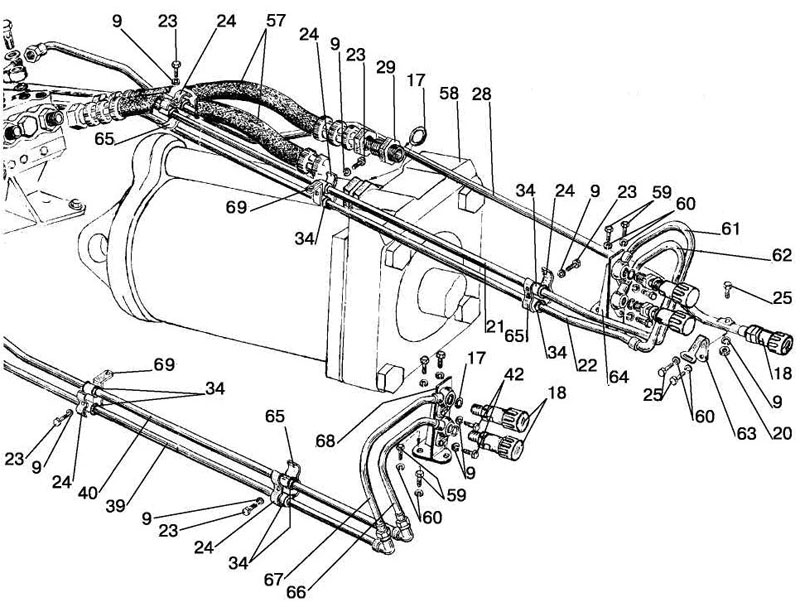 Схема распределителя мтз 82 гидравлика