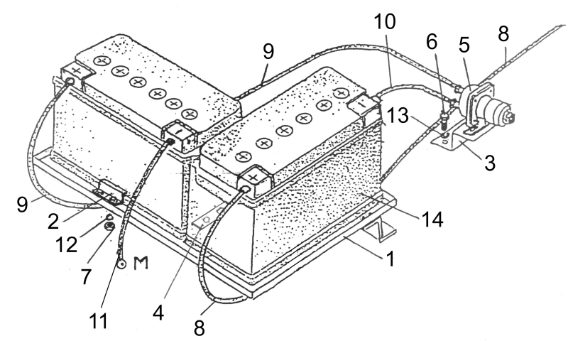 Схема подключения аккумуляторов на мтз 82 на 12 вольт
