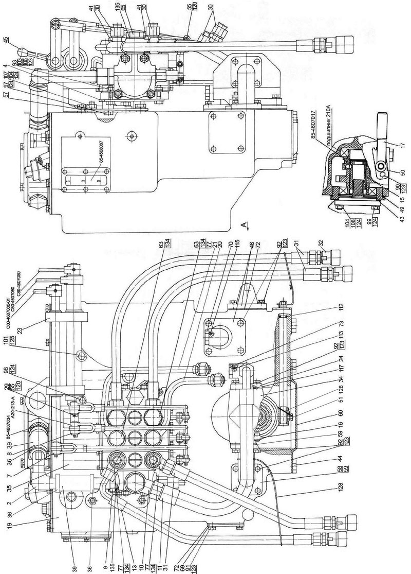 Мтз 80 схема гидравлической системы